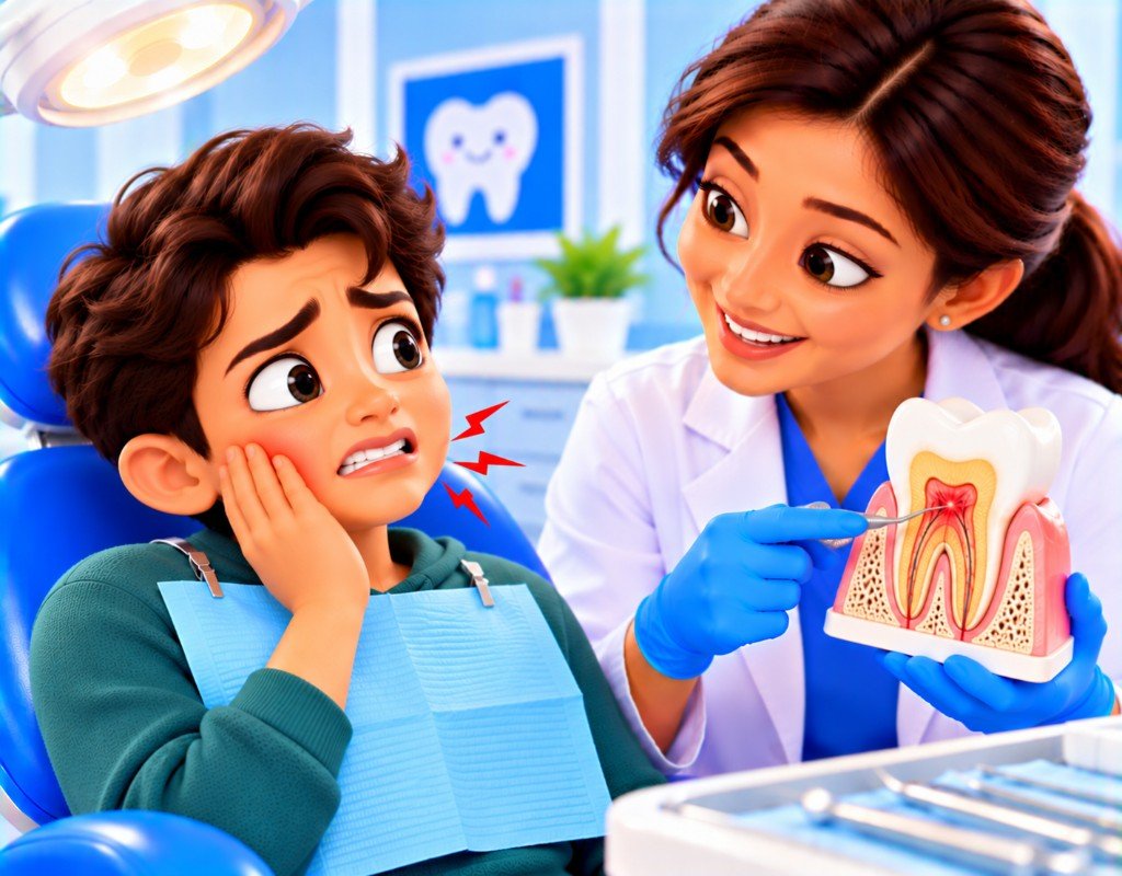 Illustrated educational graphic for “What Causes Tooth Sensitivity?”. Not a photograph of a patient.
