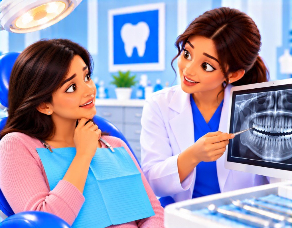 Illustrated educational graphic for “What Is a Dental X-Ray?”. Not a photograph of a patient.